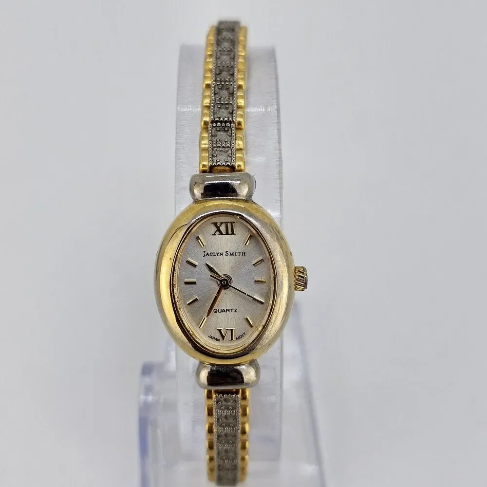 Jaclyn Smith Women's Watch‎ 18MM Gray Dial Gray Gold Bracelet 6.75